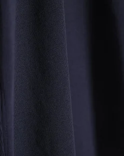 Navy Short Sleeve Cotton Fitted Top