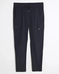 Navy Skinny Fit Stretch Cargo Trousers