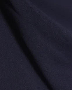 Navy Sleeveless Slash Neck Top
