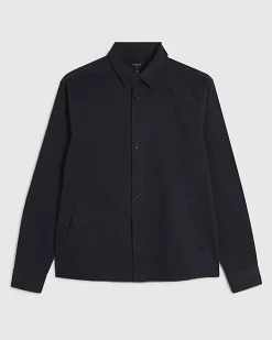 Navy Slim Fit Overshirt