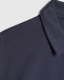 Navy Slim Fit Short Sleeve Polo Shirt