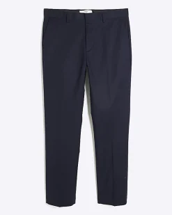 Navy Slim Fit Stretch Chino Trousers