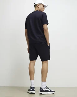 Navy Slim Fit T-shirt and Shorts Set