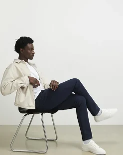 Navy Slim Fit Washed Jeans