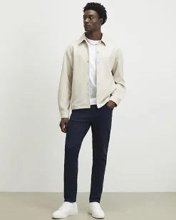 Navy Slim Fit Washed Jeans