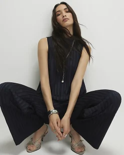 Navy Stripe Tunic Cami