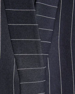 Navy Tailored Sleeveless Pinstripe Waistcoat