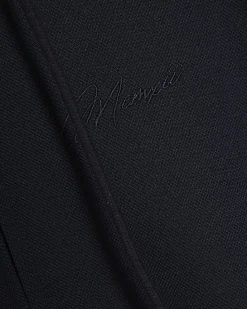 Navy Zip Through Pique Hoodie