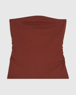 Orange Cotton Bandeau Top