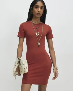 Orange Mini T-Shirt Dress