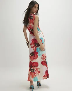 Orange One Shoulder Maxi Dress