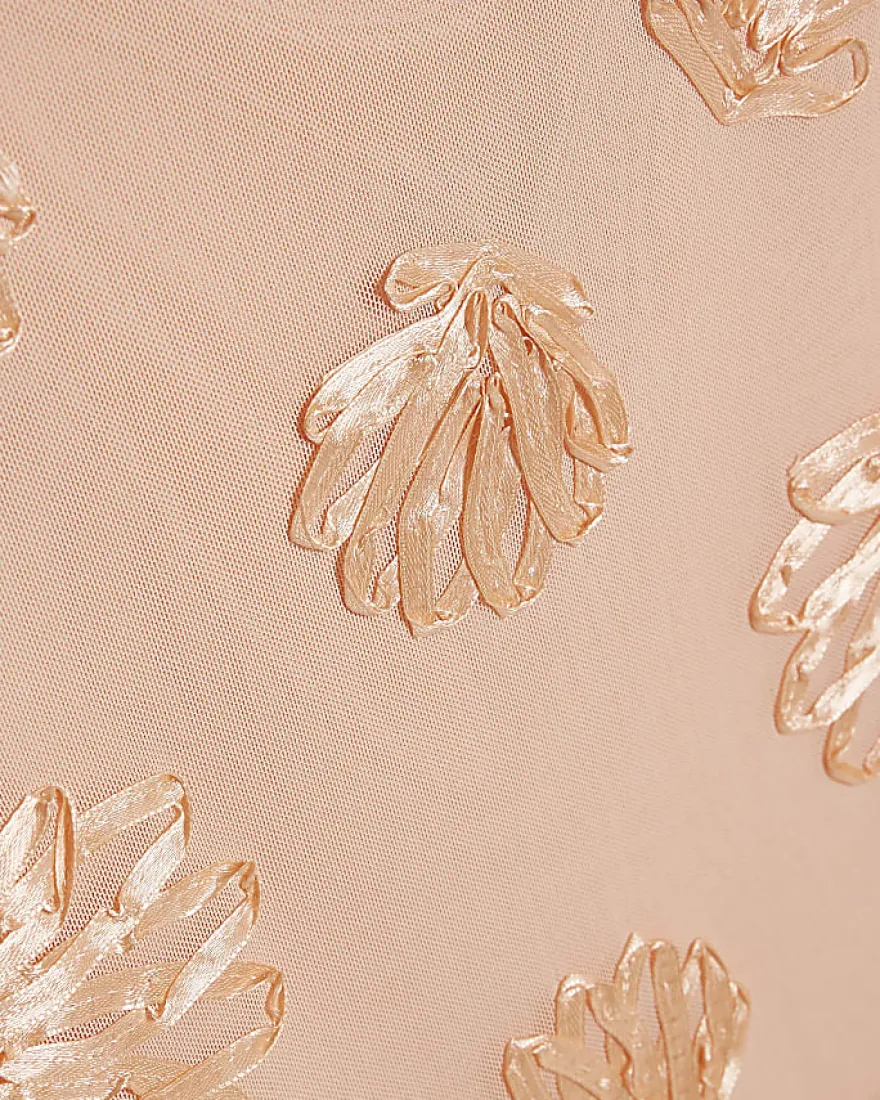 Orange Sleeveless Cornelli Shell Mini Dress