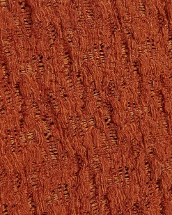Orange Sleeveless Ruffle Textured Top