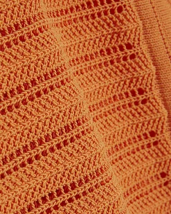 Orange Tape Yarn Knitted Jumper