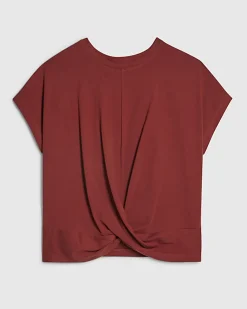Orange Twist Front T-Shirt