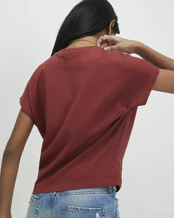 Orange Twist Front T-Shirt