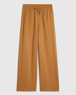 Orange Wide Leg Joggers