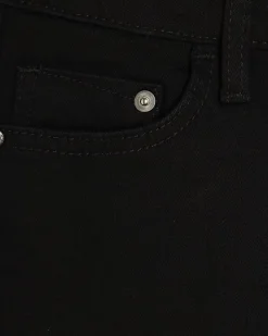 Petite Black Mid Rise Flared Jeans