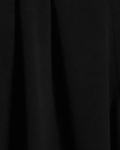 Petite Black Pleated Balloon Leg Trousers
