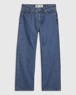 Petite Blue Relaxed Straight Leg Jeans