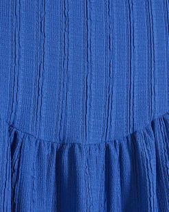 Petite Blue Textured Midi Dress
