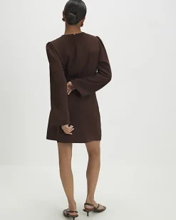 Petite Brown Snaffle Detail Mini Dress