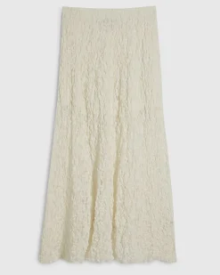 Petite Cream Lace Maxi Skirt