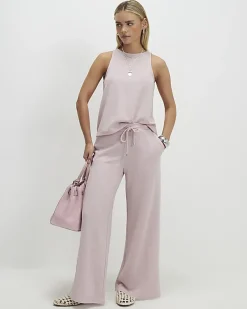 Petite Pink Metallic Vest Top