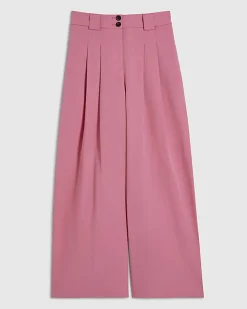 Petite Pink Wide Leg Trousers