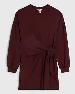 Petite Red Knot Side Mini Dress