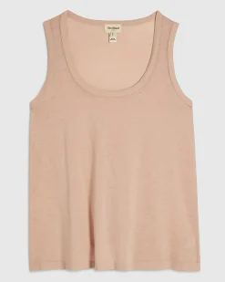 Pink Burnout Tank Top