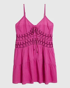 Pink Cornelli Mini Beach Dress
