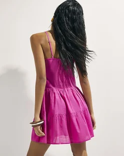 Pink Cornelli Mini Beach Dress