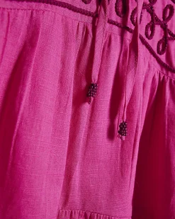 Pink Cornelli Mini Beach Dress