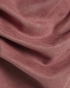 Pink Faux Suede Sleeveless Drape Top