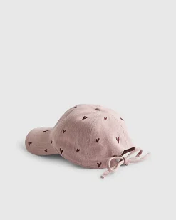Pink Heart Embroidered baseball Cap
