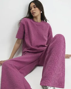 Pink Jacquard T-Shirt