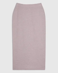 Pink Metallic Midi Skirt