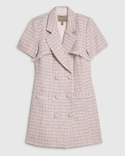 Pink Premium Boucle Mini Dress