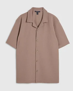 Pink Regular Fit Revere Shirt