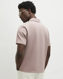 Pink Regular Fit Revere Shirt