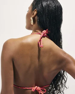 Pink Reversible Bikini Top