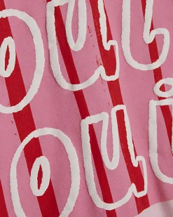 Pink Short Sleeve Oui Oui Graphic T-Shirt