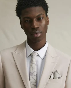 Pink Skinny Fit Micro Check Suit Jacket