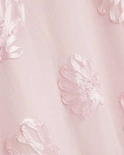 Pink Sleeveless Cornelli Shell Maxi Dress