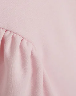 Pink Sleeveless Peplum Top