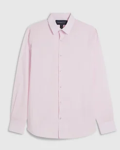 Pink Slim Fit Long Sleeve Shirt