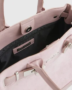 Pink Soft Lock Front Tote Bag
