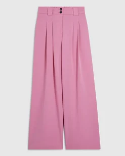 Pink Wide Leg Trousers