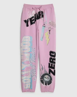 Pink Year Zero Graphic Joggers